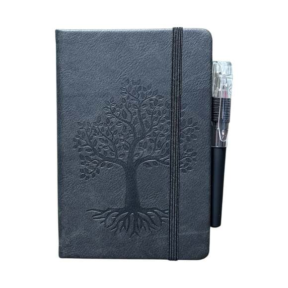 Unknown Other - Black Tree of Life Embossed Small Hardcover Lined Journal with Pen